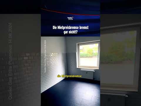 Die Mietpreisbremse bremst gar nicht? | heute-show #shorts