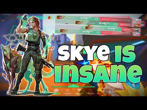 SKYE IS SO STRONG IN THE NEW ACT OF VALORANT! (Valorant Highlights #3)