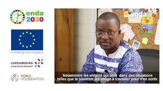 Aimé BADA, Coordonnateur d'Enda Jeunesse-Action s'exprime sur les enfants africains face aux ODD.