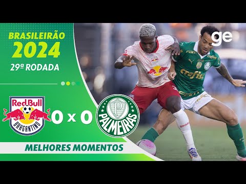 Gols e lances de Red Bull Bragantino x Palmeiras