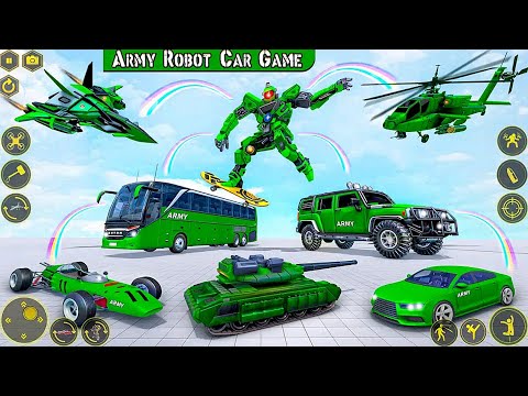 Army Bunny Robot Transforming: Bus ATV Robot Game - Android iOS Gameplay
