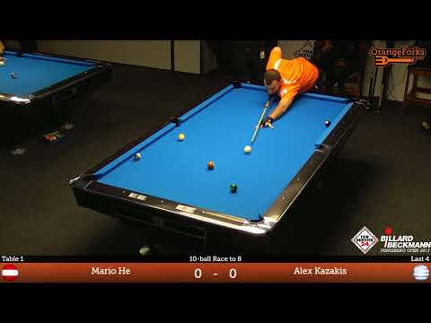 Mario He (AUS) v Alex Kazakis (GRE) | Semifinal | TOR SERVICE 24 / BILLARD BECKMANN Open 2017