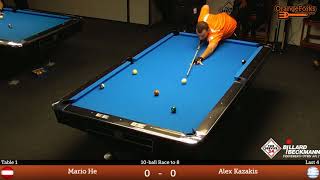 Mario He (AUS) v Alex Kazakis (GRE) | Semifinal | TOR SERVICE 24 / BILLARD BECKMANN Open 2017