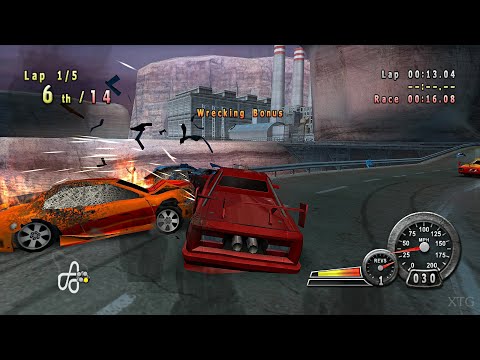 Crash 'N' Burn - All Cars List PS2 Gameplay HD (PCSX2 v1.7.0)