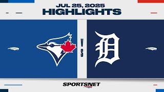 MLB Highlights | Blue Jays vs. Tigers - July 25, 2025