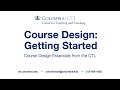Course Design Essentials (Online) – Getting Started