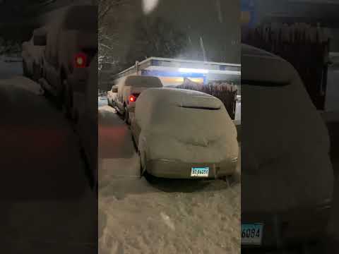 Snowstorm in Norwalk ct