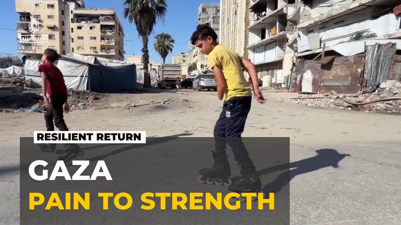 Gaza Boy Returns to Roller Skating After Losing a Hand and Leg in Israeli Airstrikes