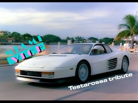 UNA FERRARI TESTAROSSA TUTTA BIANCA: MIAMI VICE