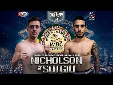 Corey Nicholson Vs Francesco Sotgiu - WBC Muaythai World Title