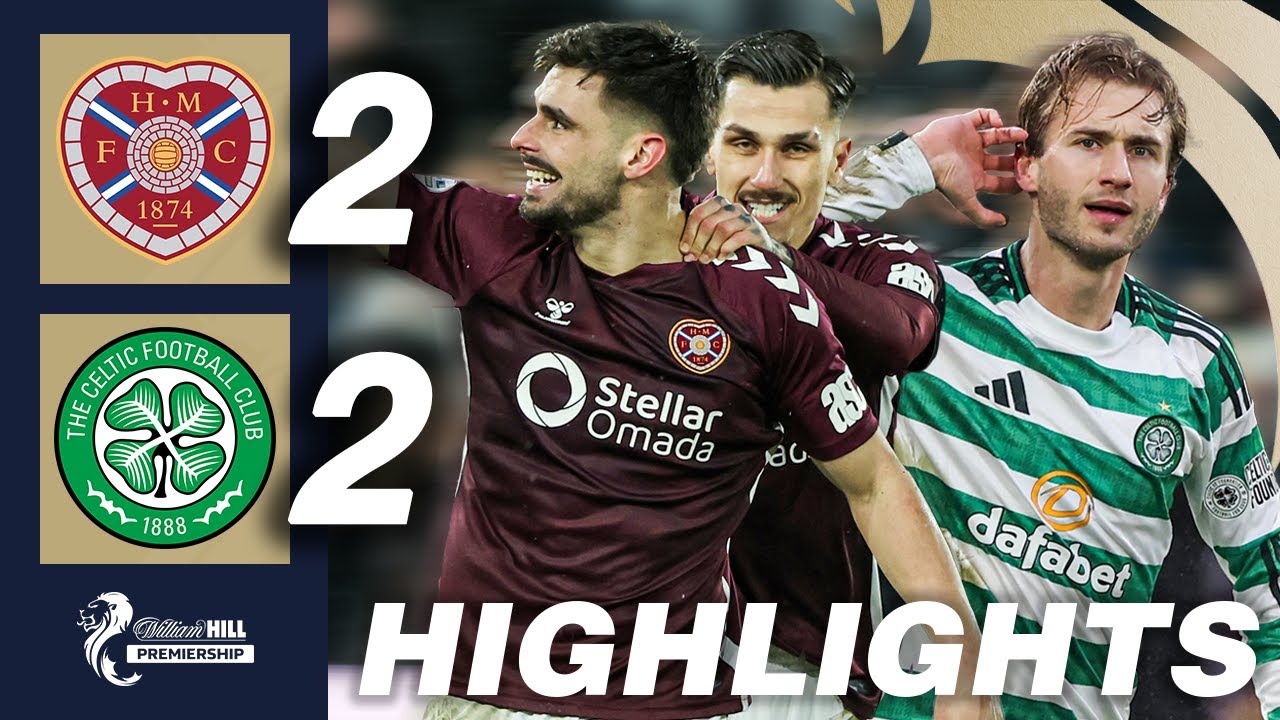 Heart of Midlothian vs Celtic Highlights