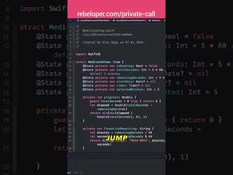 Build an Apple-Quality SwiftUI Tab Bar (No TabView ❌)