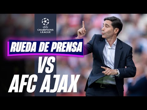 Rueda de prensa de Marcelino y Rafa Marín previa AFC Ajax