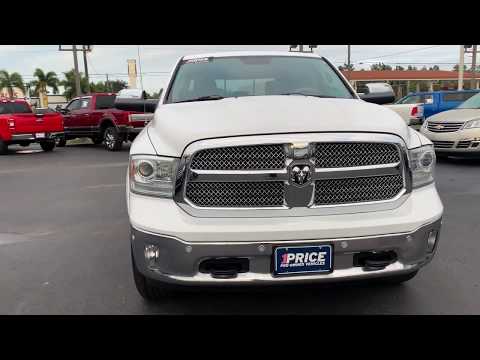 Ram 1500 Laramie Crew Cab Pickup Truck White Hemi