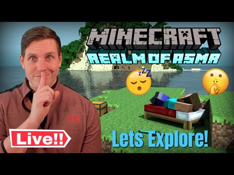 ASMR Collect 'N' Play - LIVE #ASMR Gaming Relaxing Minecraft Exploring The Realm Of ASMR! (Keyboard Sounds + Whispered)