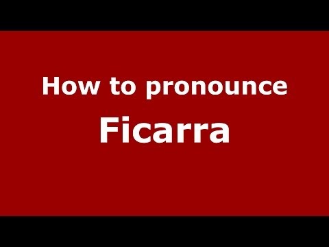 How to pronounce Ficarra (Italian/Italy) - PronounceNames.com