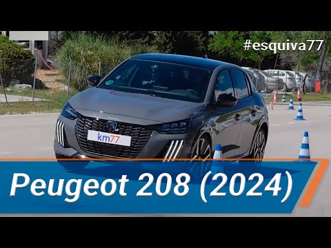 Peugeot 208 2024 – Maniobra de esquiva (moose test) y eslalon | km77.com