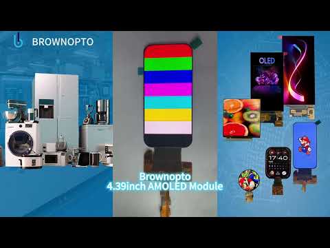 4.39″ AMOLED Display, 568×1210, MIPI Video