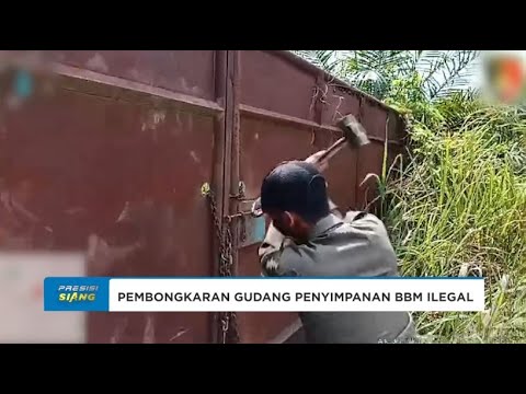 PENGUNGKAPAN GUDANG BBM ILEGAL DI PAYAKABUNG SUMSEL