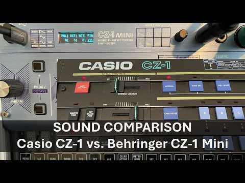 Behringer CZ-1 Mini vs. Casio CZ-1 - Do they sound the same? (PART 1)