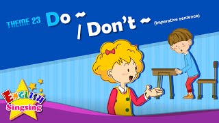 <span class='sharedVideoEp'>023</span> 可以做~ / 不可以做~ - 祈使句 Do~ / Don't~ - Imperative sentence