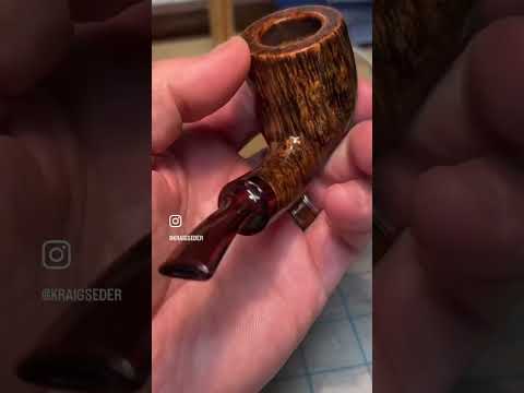 Smooth Straight Grain with Danish Style #woodworking #handmadepipes #pipemaking #artisanpipes