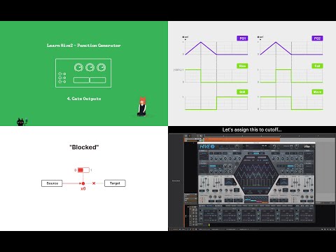 u-he Hive 2 - Function Generator Tutorial Pt.4 : Gate Outputs