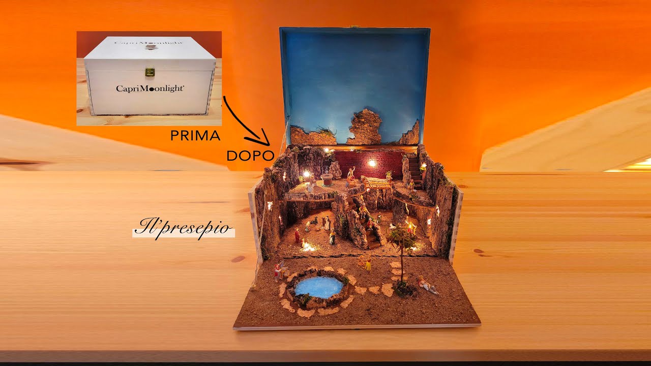 Presepe in scatola di legno 2022 (ex vino)