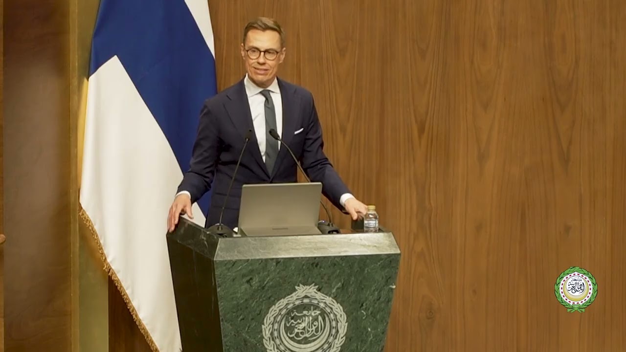 كلمة فخامة الرئيس ألكسندر ستوب رئيس جمهورية فنلندا خلال لقاءه بالسادة المندوبين الدائمين