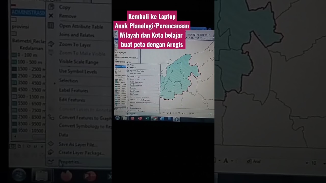 Kembali ke Laptop Anak Planologi/Perencanaan Wilayah dan Kota belajar buat peta dengan Arcgis