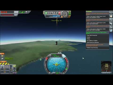 KSP | Haul Mk16 Parachute into flight above Kerbin