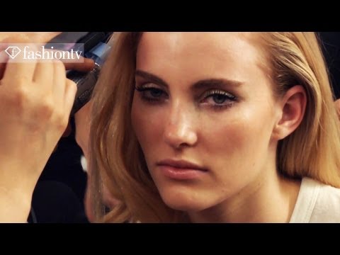 Hair & Makeup - Salvatore Ferragamo Backstage - Milan Fashion Week Spring 2012 MFW | FashionTV - FTV