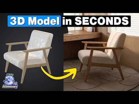 Create 3D Models with AI in SECONDS! Step by step Tutorial - MeshyAI v6