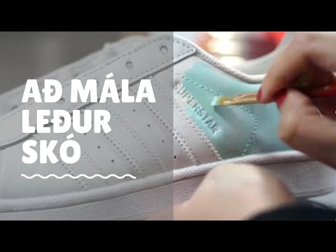 Að mála leður / skó