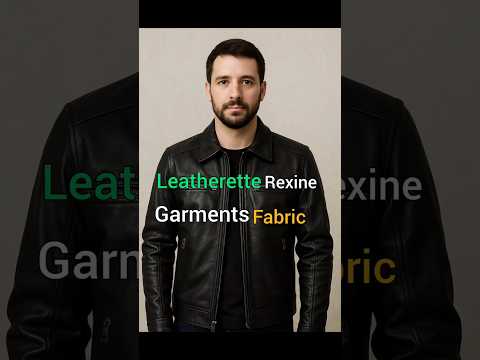 Black pu jacket rexine