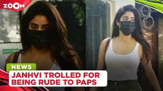 Janhvi Kapoor gets brutally TROLLED for her rude behaviour towards the paparazzi