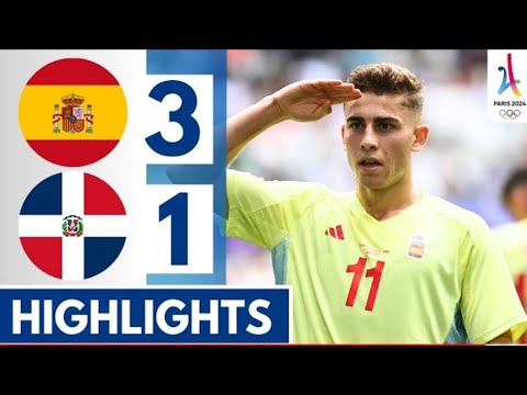 🔴Spain vs Dominican Republic (3-1) Extended HIGHLIGHTS || PARIS OLYMPICS 2024!