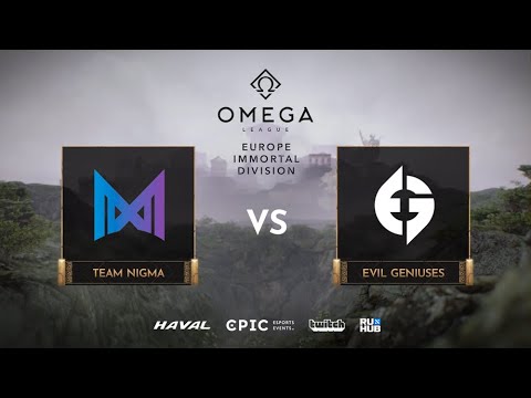 Team Nigma vs Evil Geniuses, OMEGA League: Europe, bo3, game 2 [Maelstorm & Maden]