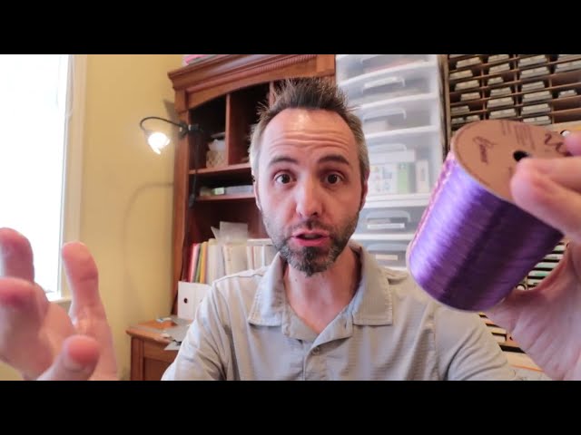 Best Pearlized Purple Raffia for Gift Wrapping - close-up view