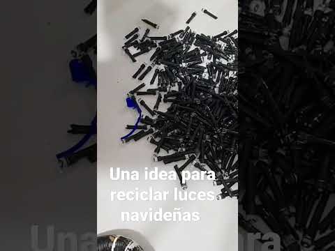 reciclando luces navideñas