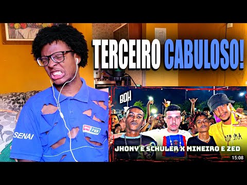 (UMA GUERRA DE FATALITYS 🔥) JHONY MC E SCHULER X MINEIRO E ZED | React [SEMI FINAL - BDH200]