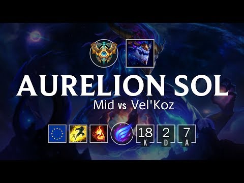 Aurelion Sol Mid vs Vel'Koz - EUW Challenger Patch 8.14