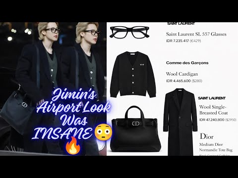 Jimin Showed Up at the Airport… But Was He Going to Fashion Week?! 😳🔥