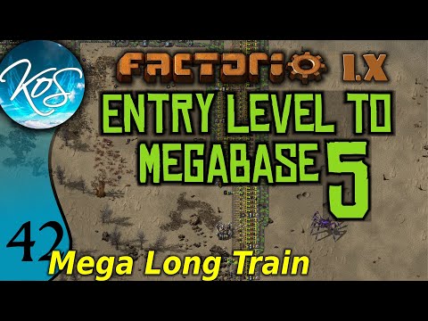 Factorio 1.X Entry Level to Megabase 5 - 42 - MEGA LONG TRAIN - Guide, Tutorial