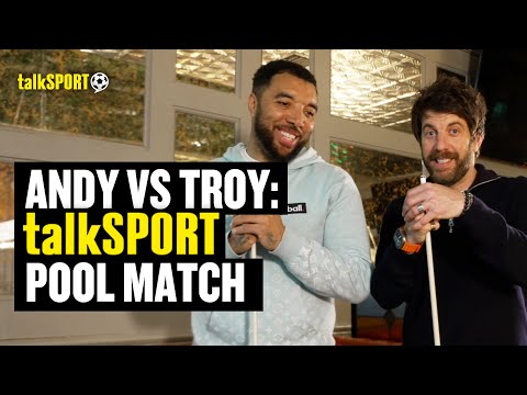 Andy Goldstein & Troy Deeney FACE OFF In Pool Match As They Talk Man United & Ollie Watkins 👀🎱