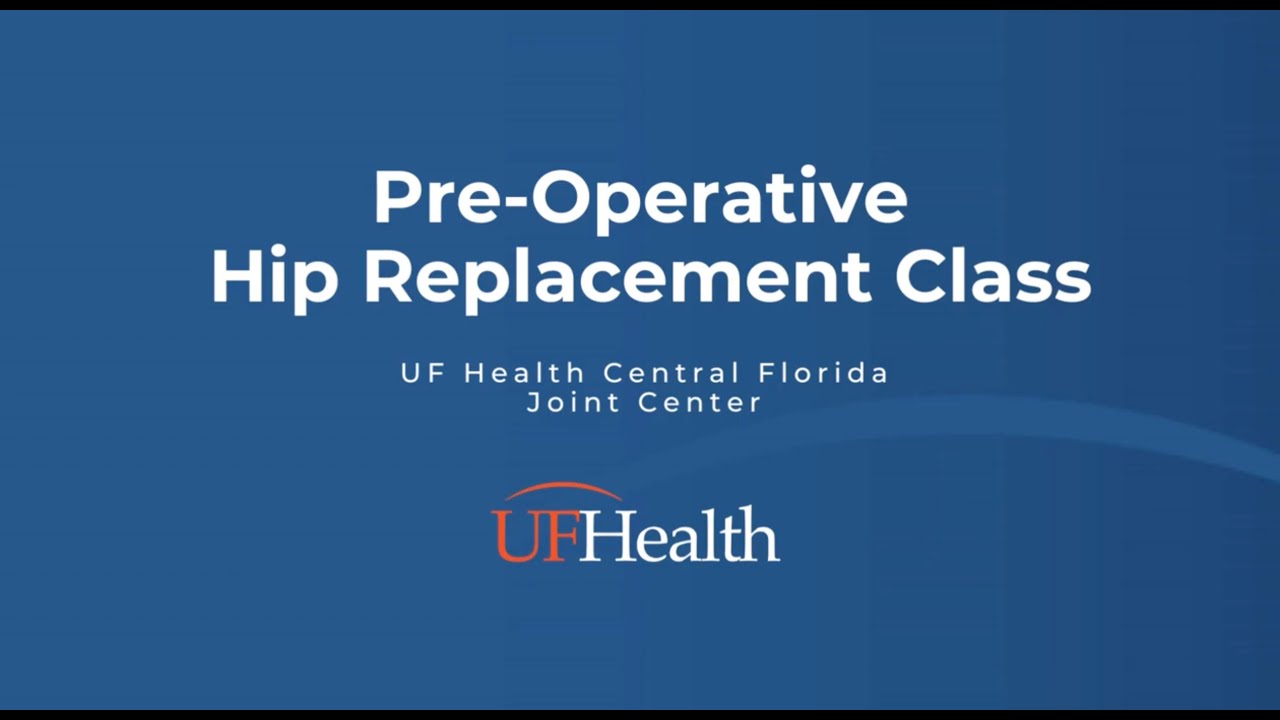 Video preview image: Total hip pre-op intro graphic