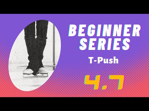 How to do a T Push on Ice | Beginner Learn to Ice Skate Series thumbnail