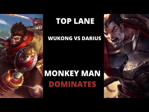 HOW TO BULLY A BULLY IN LANE * WUKONG VS DARIUS * TOP LANE  LEAGUE OF LEGENDS