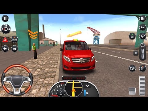 Taxi Sim 2016 #12 - Driving Red MPV Car Android iOS Gameplay