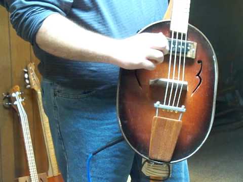 4 string stand up washtub bass, by Delta Groove Guitars